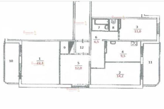 Продажа 3-комнатной квартиры 81 м², 5/16 этаж
