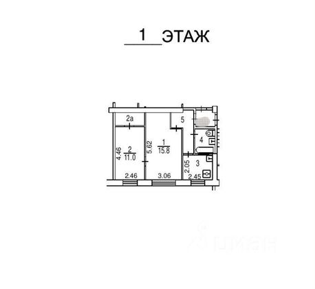 Продажа 2-комнатной квартиры 41 м², 1/8 этаж