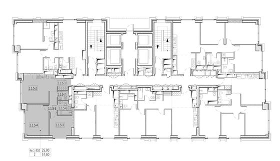 Продажа 2-комнатной квартиры 58,5 м², 47/52 этаж