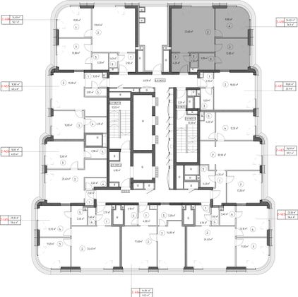 Продажа 2-комнатной квартиры 55,7 м², 51/53 этаж