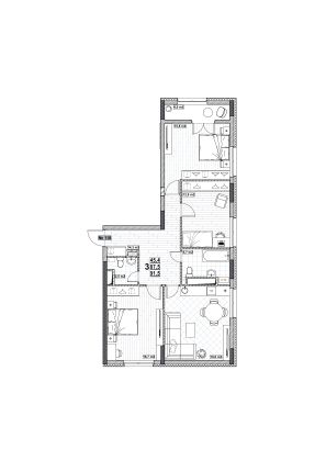 Продажа 3-комнатной квартиры 91,5 м², 15/24 этаж