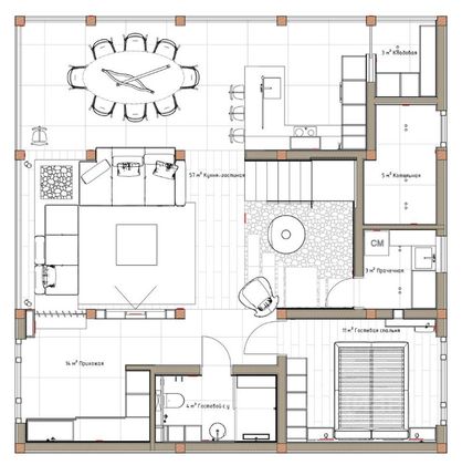 220 м², дом, с участком 6 соток