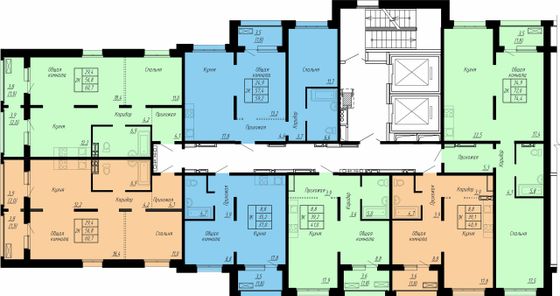 Продажа 1-комнатной квартиры 40,9 м², 2/17 этаж