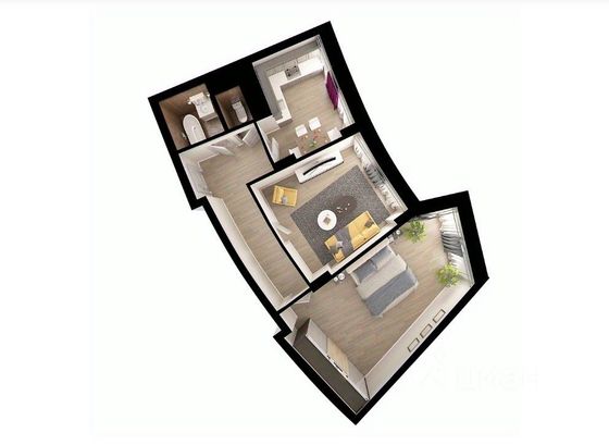 Продажа 2-комнатной квартиры 61,1 м², 3/21 этаж
