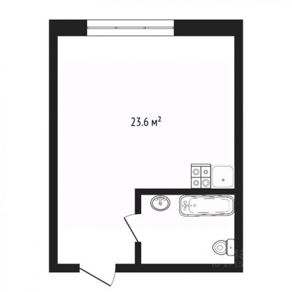 Продажа квартиры-студии 23,6 м², 5/5 этаж