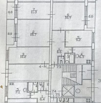 Продажа 2 комнат, 49,1 м², 1/9 этаж