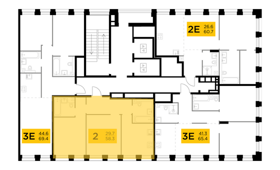 Продажа 2-комнатной квартиры 58,3 м², 4/10 этаж