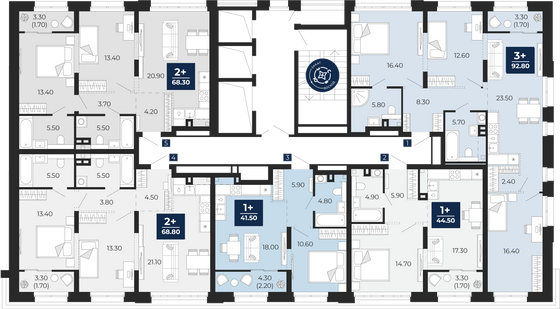 Продажа 1-комнатной квартиры 41,5 м², 2/25 этаж