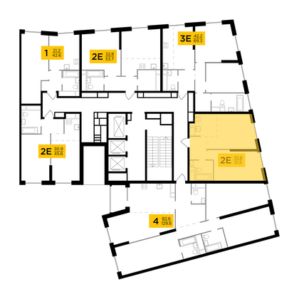 Продажа 2-комнатной квартиры 51,5 м², 29/30 этаж
