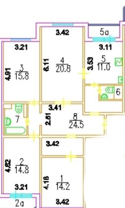 Продажа 4-комнатной квартиры 106,3 м², 14/23 этаж