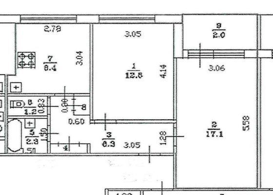 Продажа 2-комнатной квартиры 48,9 м², 7/9 этаж