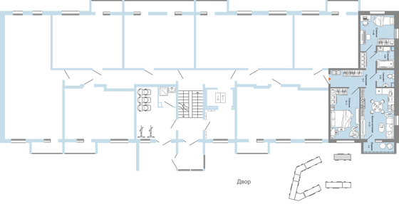 Продажа 3-комнатной квартиры 63 м², 1/6 этаж