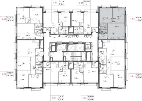 Продажа 2-комнатной квартиры 52,9 м², 20/30 этаж