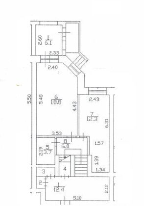 Продажа 3-комнатной квартиры 83,4 м², 2/5 этаж