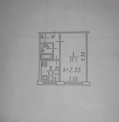 Продажа 1-комнатной квартиры 30 м², 4/9 этаж