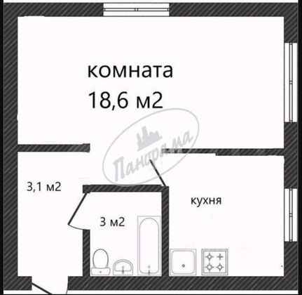 Продажа 1-комнатной квартиры 31 м², 2/5 этаж