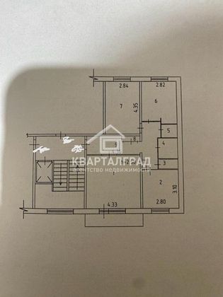 Продажа 3-комнатной квартиры 63,9 м², 9/9 этаж