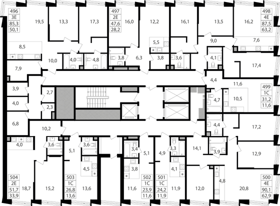 Продажа 2-комнатной квартиры 85,3 м², 14/25 этаж