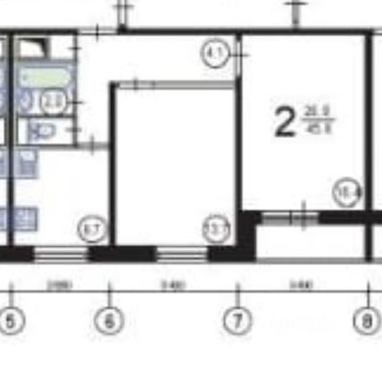 Продажа 2-комнатной квартиры 46 м², 7/12 этаж