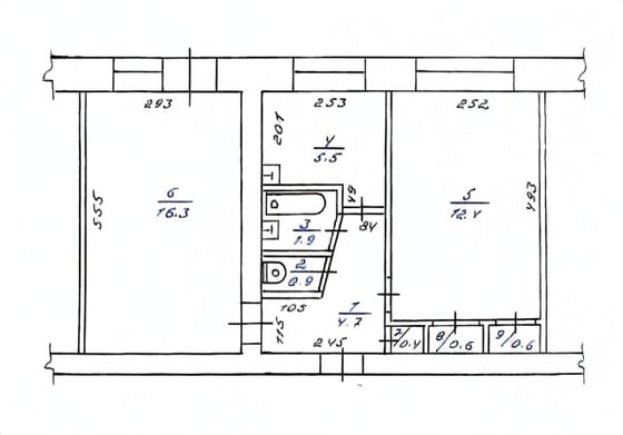 Продажа 2-комнатной квартиры 43,3 м², 5/5 этаж