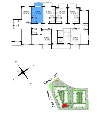 Продажа квартиры-студии 25,6 м², 4/5 этаж