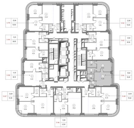 Продажа 1-комнатной квартиры 39 м², 21/53 этаж