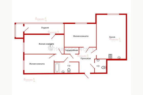 Продажа 3-комнатной квартиры 98 м², 10/25 этаж