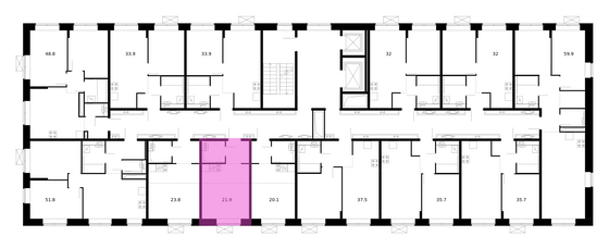 Продажа квартиры-студии 21,9 м², 10/10 этаж