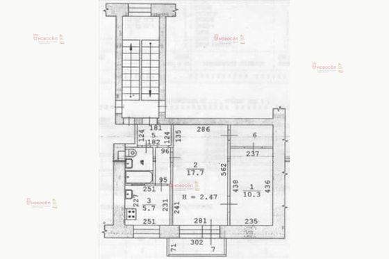 Продажа 2-комнатной квартиры 44 м², 2/5 этаж