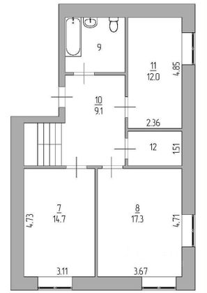 Продажа многокомнатной квартиры 128 м², 4/5 этаж