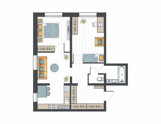 Продажа 3-комнатной квартиры 57,5 м², 13/17 этаж