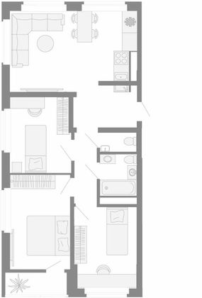 Продажа 4-комнатной квартиры 71,5 м², 24/26 этаж