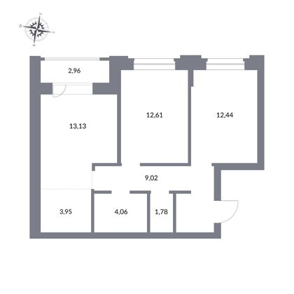 Продажа 3-комнатной квартиры 57 м², 18/27 этаж