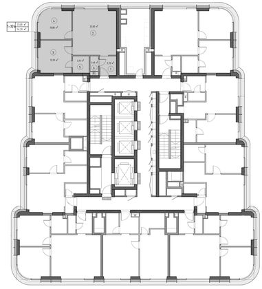 Продажа 2-комнатной квартиры 53 м², 35/53 этаж