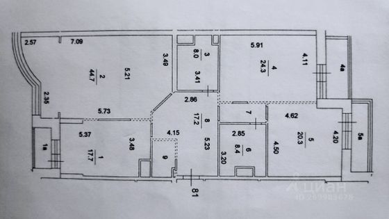 Продажа 3-комнатной квартиры 152,7 м², 2/30 этаж