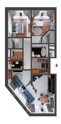Продажа 3-комнатной квартиры 100,3 м², 36/53 этаж