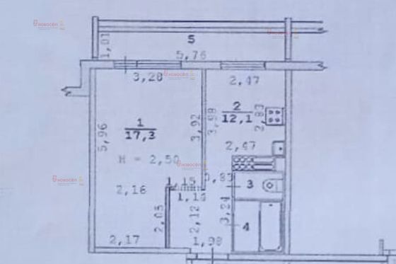 Продажа 1-комнатной квартиры 33,3 м², 7/9 этаж