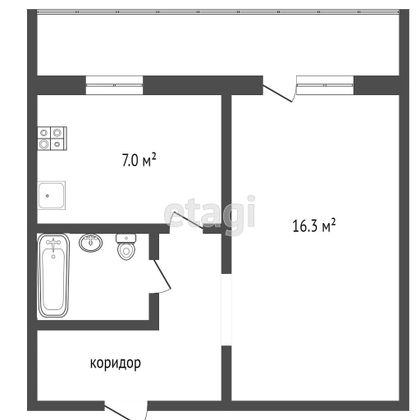 Продажа 1-комнатной квартиры 30 м², 4/10 этаж