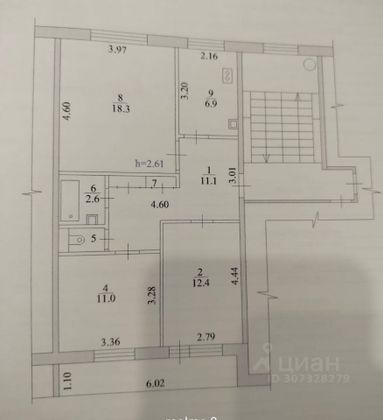 Продажа 3-комнатной квартиры 70 м², 4/5 этаж