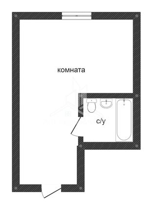 Продажа квартиры-студии 30,8 м², 3/3 этаж