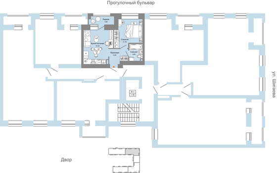 Продажа 2-комнатной квартиры 37 м², 4/9 этаж