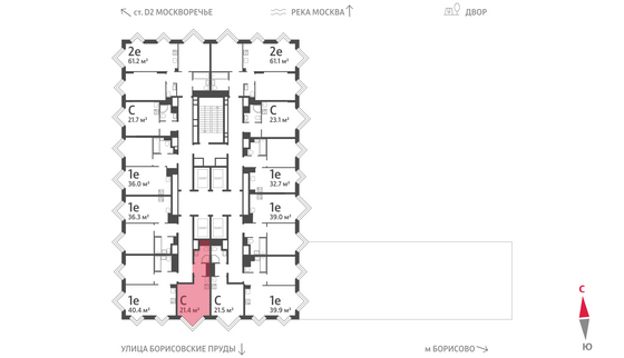 Продажа квартиры-студии 21,4 м², 26/30 этаж