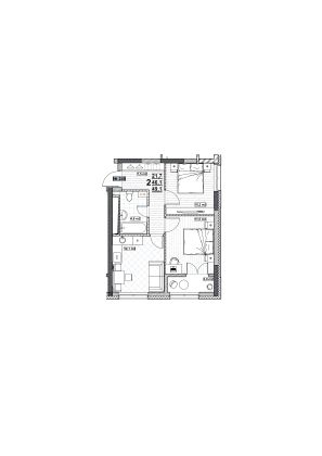 Продажа 2-комнатной квартиры 49,1 м², 14/24 этаж