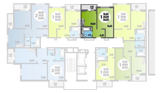 36,5 м², 1-комн. квартира, 7/18 этаж