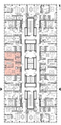 66,7 м², 2-комн. квартира, 52/55 этаж