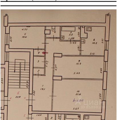 Продажа 3-комнатной квартиры 90,4 м², 2/5 этаж