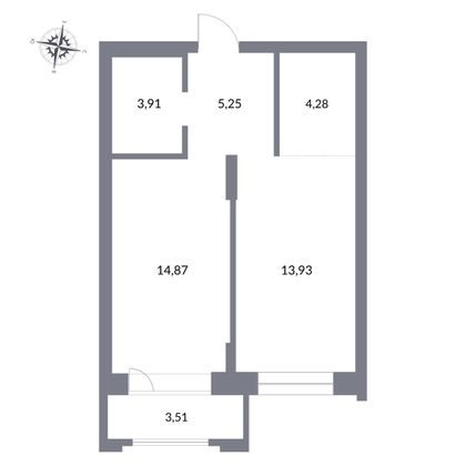 Продажа 2-комнатной квартиры 40,7 м², 11/27 этаж