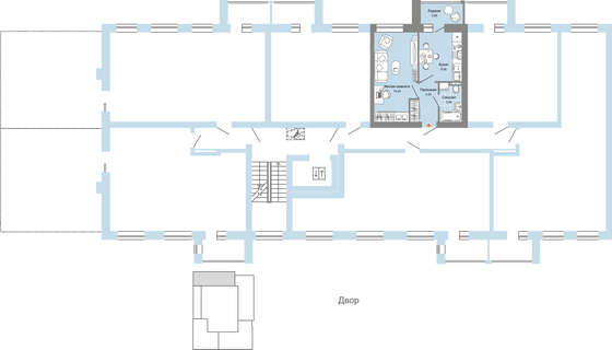 Продажа 1-комнатной квартиры 36 м², 5/9 этаж