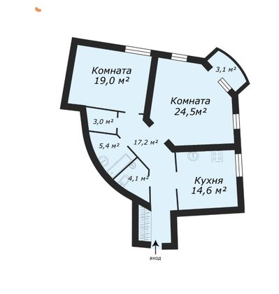 Продажа 2-комнатной квартиры 88,5 м², 7/9 этаж