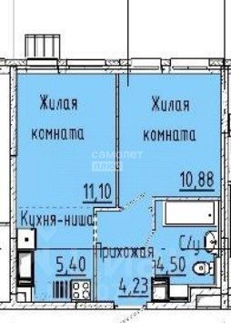 Продажа 1-комнатной квартиры 36,1 м², 16/17 этаж